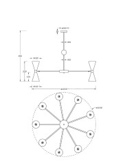 Подвесная люстра Maytoni Vesper MOD108PL-18WG