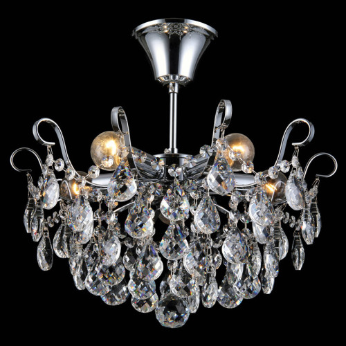 Люстра на штанге Natali Kovaltseva HAPPY DIAMONDS I 11546/5C CHROME