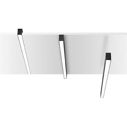 Подвесной светодиодный светильник Ideal Lux Fluo Wide 1800 3000K Black 192567