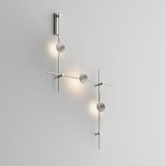 Готовая конструкция настенная прямая со светильниками Plato 3 шт. и блоком питания Maytoni Technical Flarity TFC-Flar-W01-PT