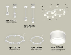 Комплект подвесного светильника Ambrella Light Techno Ring XR92211001 (A9221, A9226, C9236, C9231, N8444)