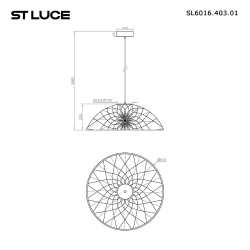 Подвесной светильник ST Luce Bound SL6016.403.01