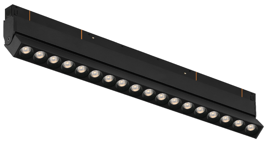 Трековый магнитный светильник iLedex Vision 4822-003-L350-18W-38DG-4000K-BK