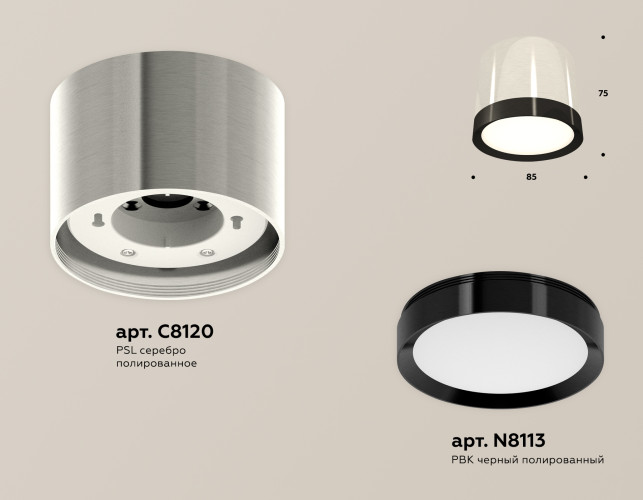 Потолочный светильник Ambrella Light Techno Spot XS8120001 (C8120, N8113)