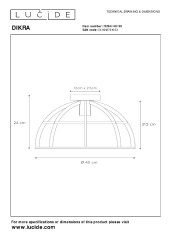 Потолочный светильник Lucide Dikra 76164/40/30
