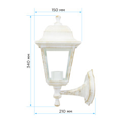 Уличный настенный светильник Apeyron Леда 11-11БЕЛП