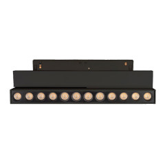 Трековый магнитный светильник Arlight MAG-ORIENT-DOTS-FOLD-S230-12W Day4000 (BK, 30 deg, 48V, DALI) 041532