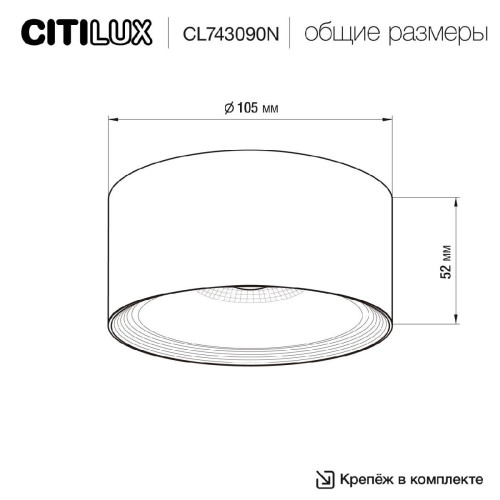 Накладной светильник Citilux Rover CL743090N