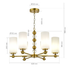 Подвесная люстра ST Luce Aurora SL2003.303.06