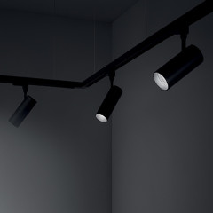 Трековый светодиодный светильник Ideal Lux Smile 15W Cri90 24 3000K Black 189604