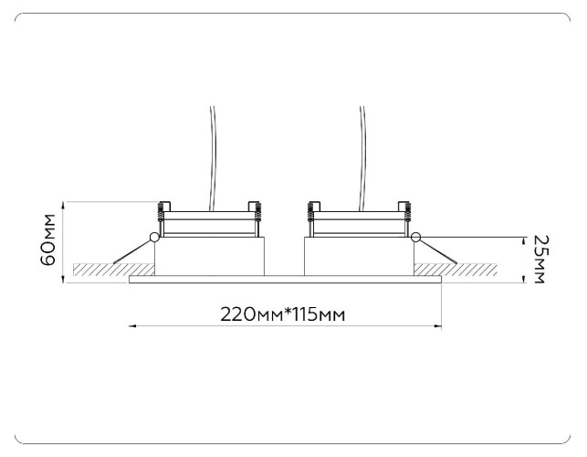 Встраиваемый светильник Ambrella Light GX Standard Tech Techno Spot TN52343