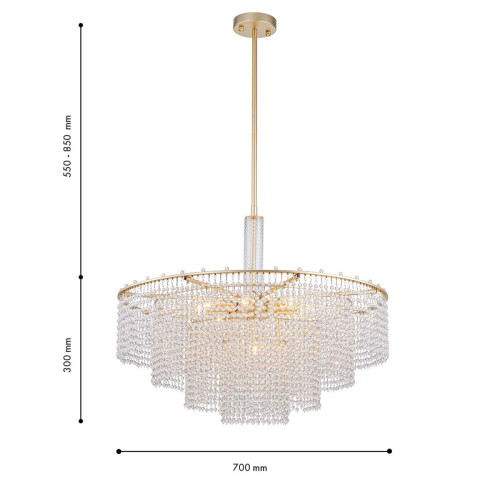 Люстра на штанге Favourite Fringe 4762-9P