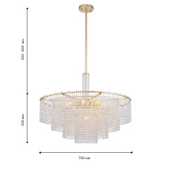 Люстра на штанге Favourite Fringe 4762-9P