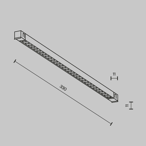 Трековый магнитный светильник Maytoni Technical Points Exility X TR241-2-6W4K-B