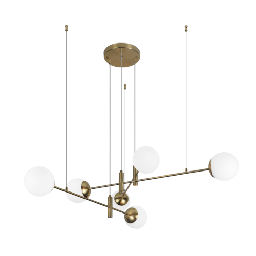 Подвесная люстра Eurosvet Planet 70146/6 латунь Smart a062028