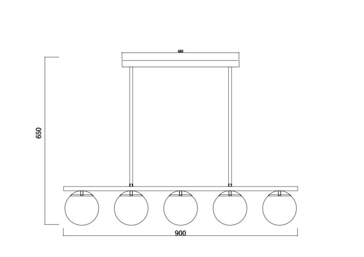 Люстра на штанге Freya Zing FR5199PL-05B
