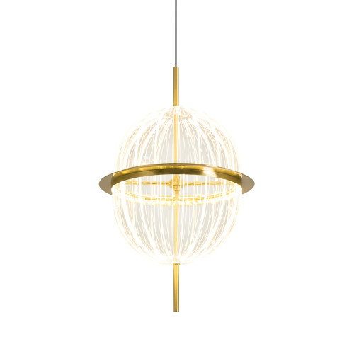 Подвесной светильник 8631P/C gold/clear