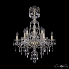 Подвесная люстра Bohemia Ivele Crystal 1415/6+3/200/XL-77 G