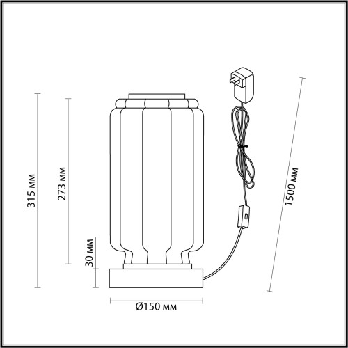 Настольная лампа Odeon Light Jam 5408/10TL