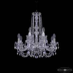 Подвесная люстра Bohemia Ivele Crystal 1402/8+4/195/h-60 Ni