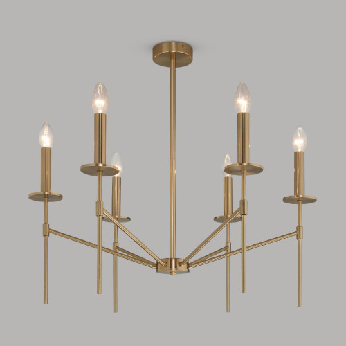 Люстра на штанге Eurosvet Anders 60142/6 латунь Smart a061930