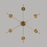 Люстра на штанге Eurosvet Anders 60142/6 латунь Smart a061930