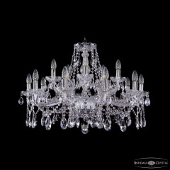 Подвесная люстра Bohemia Ivele Crystal 1413/10+5/300 Ni