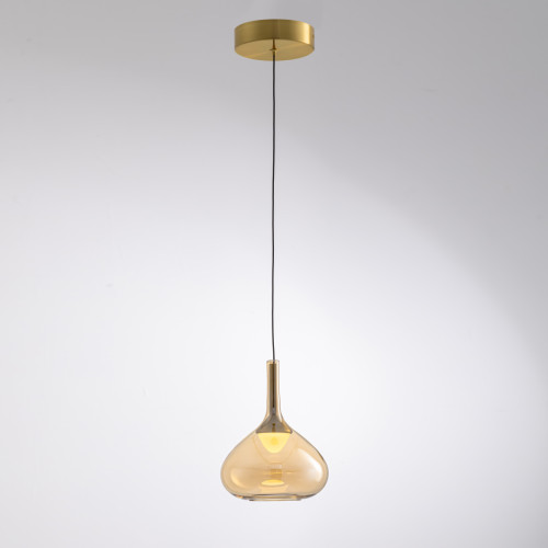 Подвесной светильник MD25001005-1A brass/amber