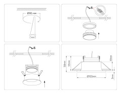Встраиваемый светильник Ambrella Light Techno spot GX Standard tech TN51810