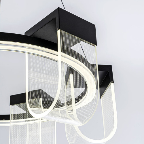 Подвесная люстра LED4U L7707-600 BK