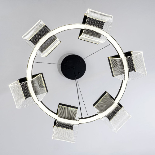 Подвесная люстра LED4U L7707-600 BK