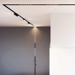 Трековый магнитный светильник Arlight MAG-FLAT-25-L800-24W Warm3000 (BK, 100 deg, 24V, DALI) 046337
