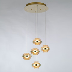 Подвесной светильник Delight Collection MD22030002 MD22030002-5A gold/champagne