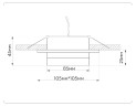 Встраиваемый светильник Ambrella Light GX53 Acrylic Tech Techno Spot TN52421