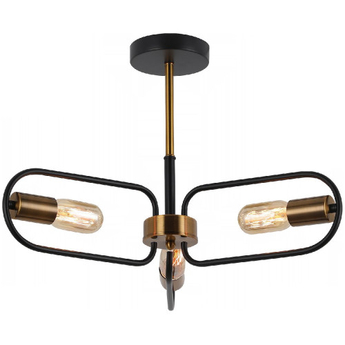 Люстра на штанге Illumico IL8253-3COU-79 BK GD