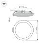 Влагозащищенный светильник Arlight LTD-135SOL-20W Day White 020711
