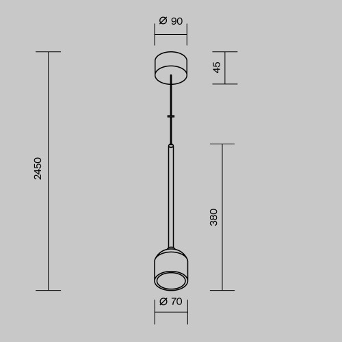 Уличный подвесной светильник Maytoni Apex O491PL-L8B3K