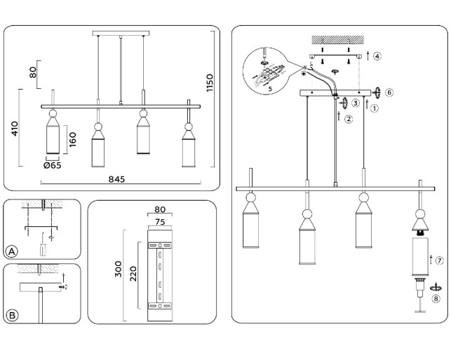 Подвесной светильник Ambrella Light High Light Heigh Light LH55274