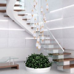 Каскадная люстра Modelux ML.88986.25 GD