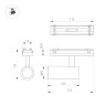 Трековый магнитный светильник Arlight MAG-VIBE-SPOT-R55-18W Day4000-MIX (BK, 24 deg, 48V, DALI) 044476