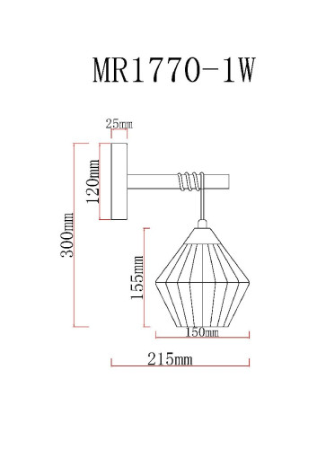 Бра MyFar Bella MR1770-1W