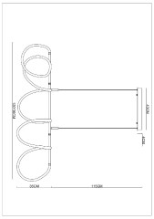 Подвесной светильник Arte Lamp Klimt A2850SP-75BK