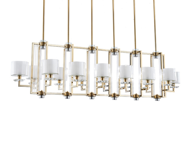 Подвесная люстра Newport 4408+6/S gold