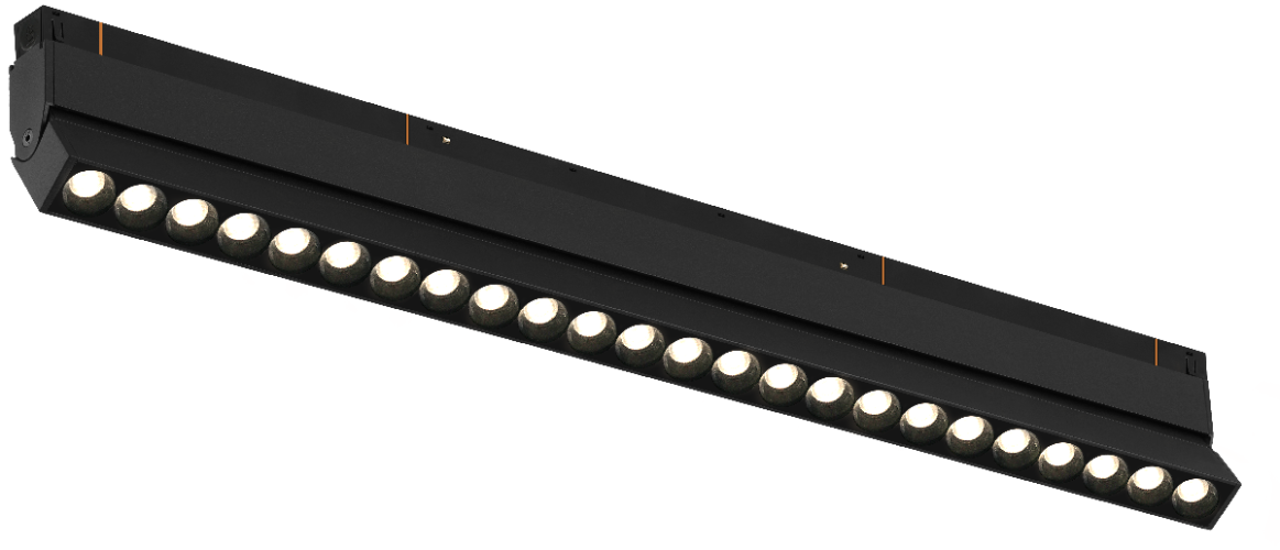 Трековый магнитный светильник iLedex Vision 4822-003-L462-24W-38DG-3000K-BK