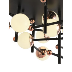 Потолочная люстра Natali Kovaltseva LED LAMPS 81344 GOLD BLACK