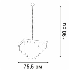 Подвесная люстра Vitaluce V5818-8/13