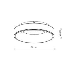 Потолочный cветильник Nowodvorski Nikki Round Led White 11203