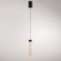 Подвесной светильник MD24030028-1A matt black/clear