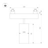 Трековый светильник Arlight ART-INBELT-SPOT-R45-7W Day4000-MIX (BK, 25 deg, 48V, DALI) 051350