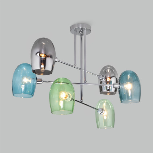 Люстра на штанге Eurosvet Gardie 70141/6 хром